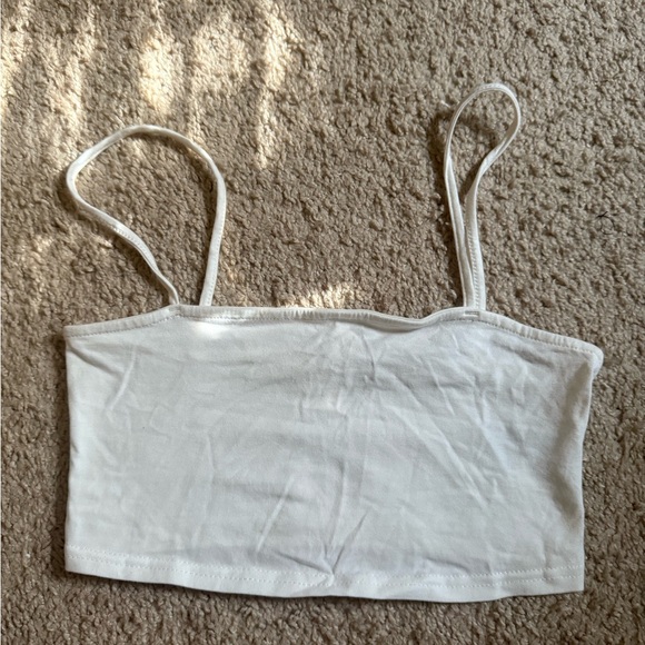 H&M Jersey Crop top White - Picture 1 of 2
